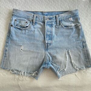 Levi’s High Rise Button Fly Shorts